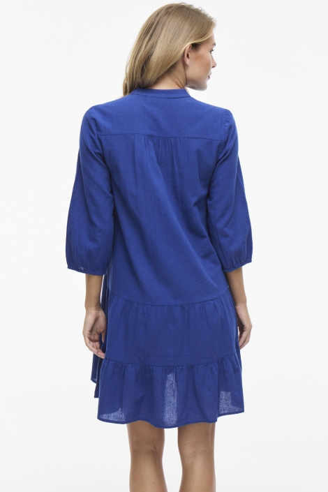 Vila vipetra v-neck 3/4 short dress/tes